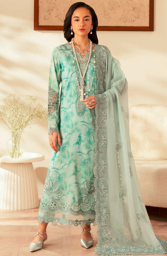Feya by Nureh Embroidered Lawn Unstitched 3 Piece Suit - FE-03 - NU25FEL - Sea Green - Summer Collection