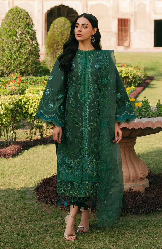 Sarang by Fiona Embroidered Lawn Unstitched 3 Piece Suit - Mirana - FIO25SL - Green - Summer Collection