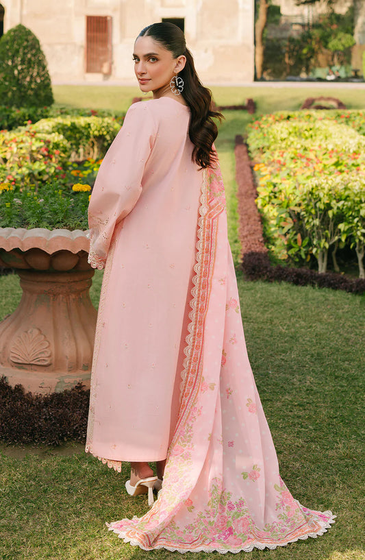 Sarang by Fiona Embroidered Lawn Unstitched 3 Piece Suit - Cemila - FIO25SL - Pink - Summer Collection