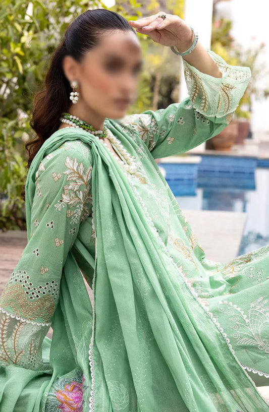 Minha Florum Luxury Embroidered Lawn Collection - FL-12