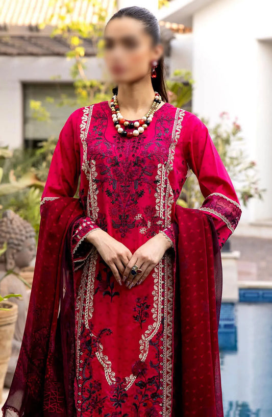 Minha Florum Luxury Embroidered Lawn Collection - FL-13