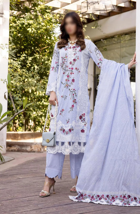 Minha Florum Luxury Embroidered Lawn Collection - FL-16