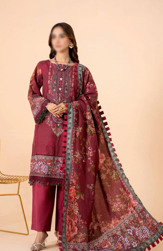 Mausummery Winter Unstitched Collection Vol 01 - Flora