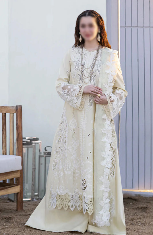 Qalamkar SAHIL KINARE Luxury Lawn Collection 2024 - FP-01 JANA
