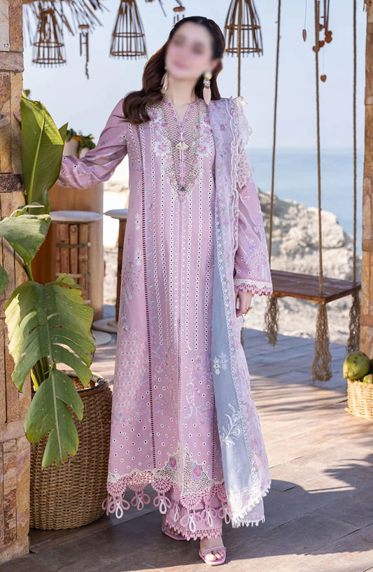 Qalamkar SAHIL KINARE Luxury Lawn Collection 2024 - FP-10 LINA