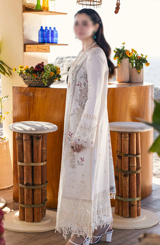 Qalamkar SAHIL KINARE Luxury Lawn Collection 2024 - FP-12 MARWA