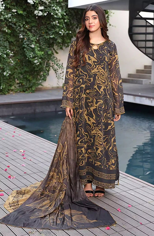 Jahanara Festive Stitched 2 Pc Collection By Nazmina - FR-758 Dazzling Bodycon Dress