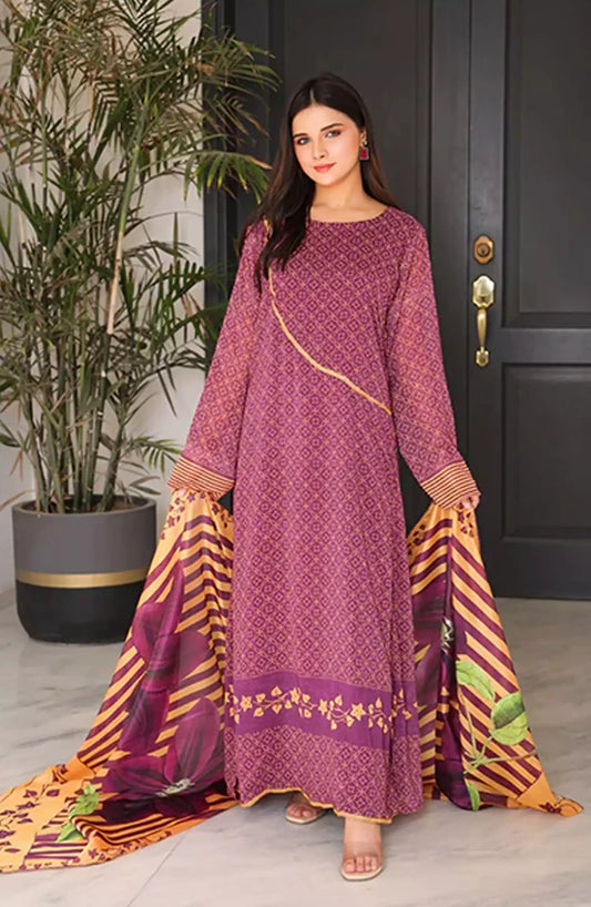 Jahanara Festive Stitched 2 Pc Collection By Nazmina - FR-766 Elegant Evening Gown