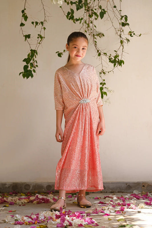 Sunset - 1pc Embeshilled - Pink