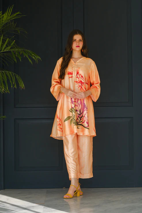 Marine Coral - 2-Piece Silk