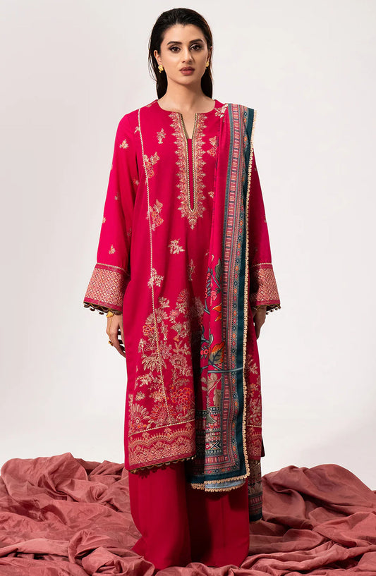 Luminaa Luxury Winter Collection By Saad Shaikh - Fuchsia