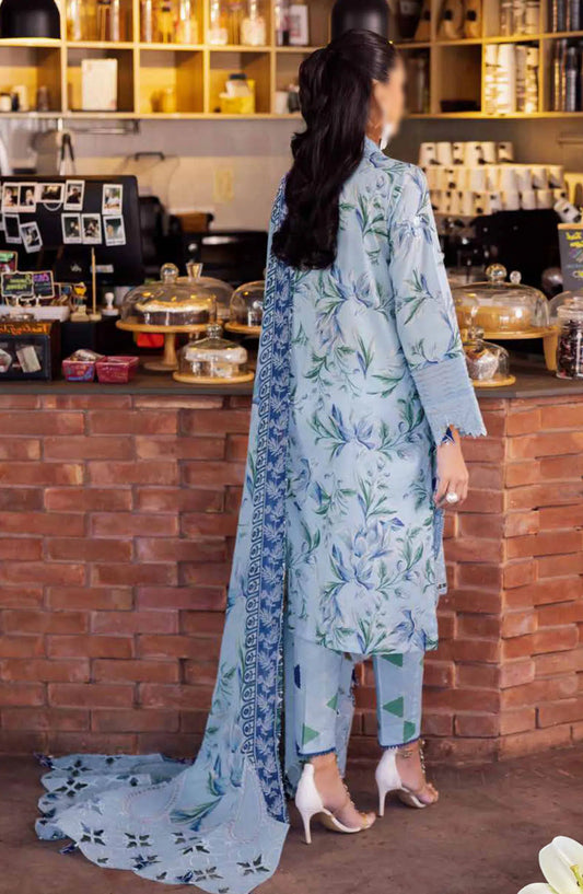 Nureh Girl Glam Unstitched Printed Chikankari Lawn Collection - GL 09
