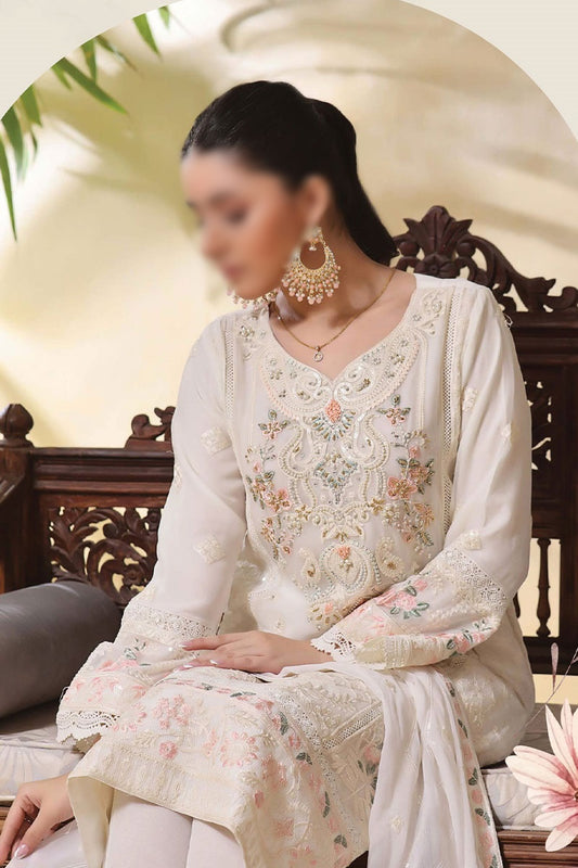 Guzel Chiffon Aarzoo Formal Festive 3 Pcs Stitched Collection - Gul Mohar