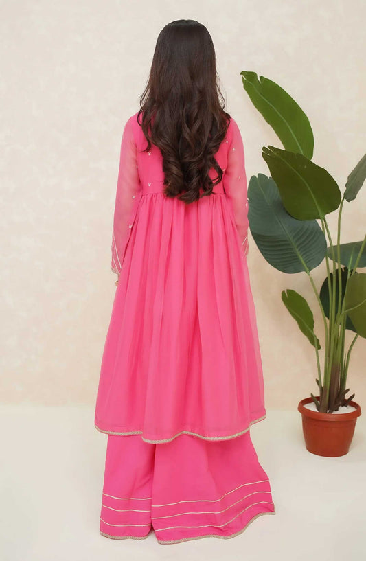 Modest Embroidered Chiffon Stitched 2 Piece - Gulzar - MD25F - Festive Collection