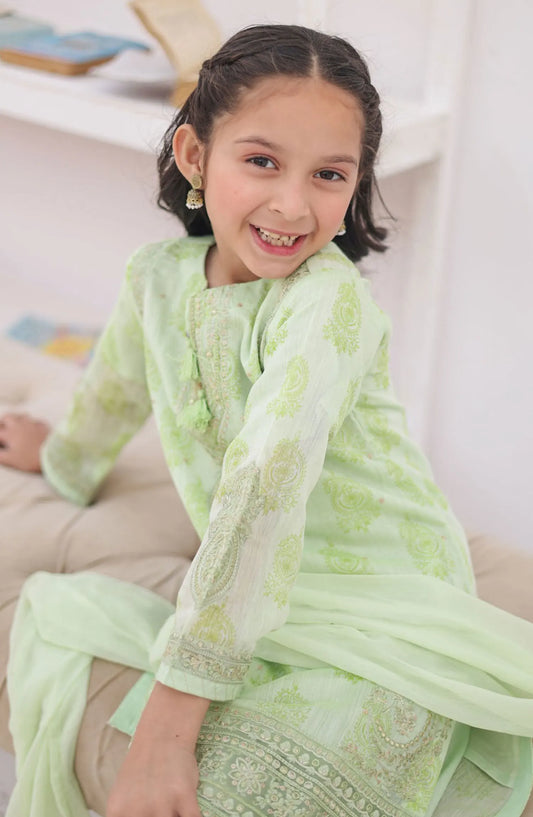 Chamak Dhamak Mother Daughter Formal Collection - HS 150 K (Green)