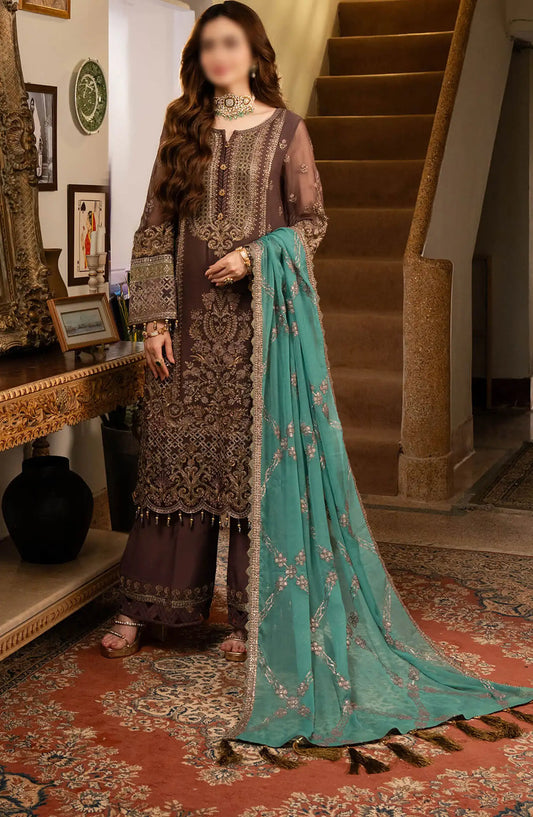 Noor Jahan Luxury Chiffon Collection 2024 - I-199 Khawab