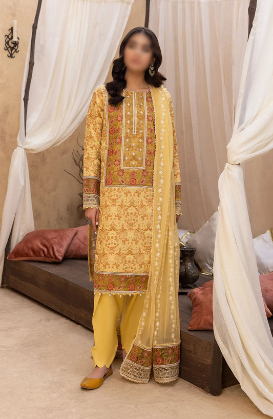 Ishq Embroidered Jacquard Collection 2024 Humdum - IEJC 03