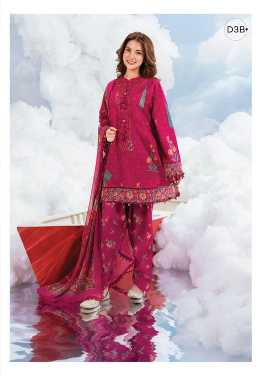 M Basics By Maria. B Unstitched 3 Piece Lawn Suite - MB-CUSV14-03B - MB26CUSV14 - Summer Collection D-6