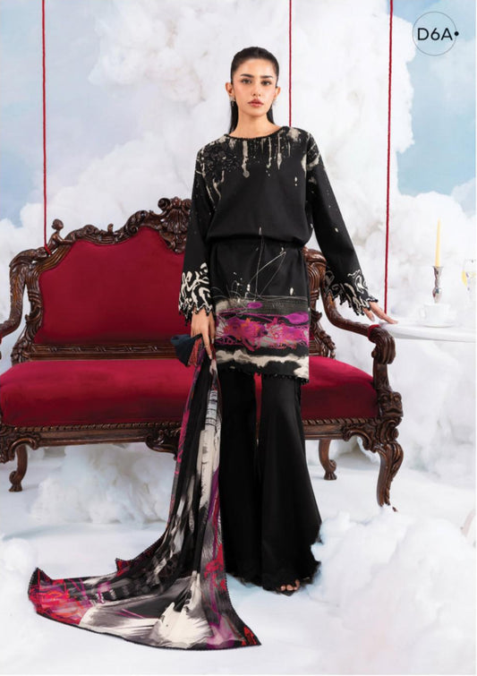 M Basics By Maria. B Unstitched 3 Piece Lawn Suite - MB-CUSV14-06A - MB26CUSV14 - Summer Collection D-11