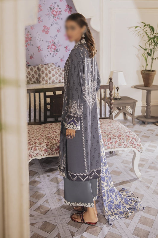 Manzil - Khaddar and Linen Unstitched Collection D- IMPERIAL IVORY