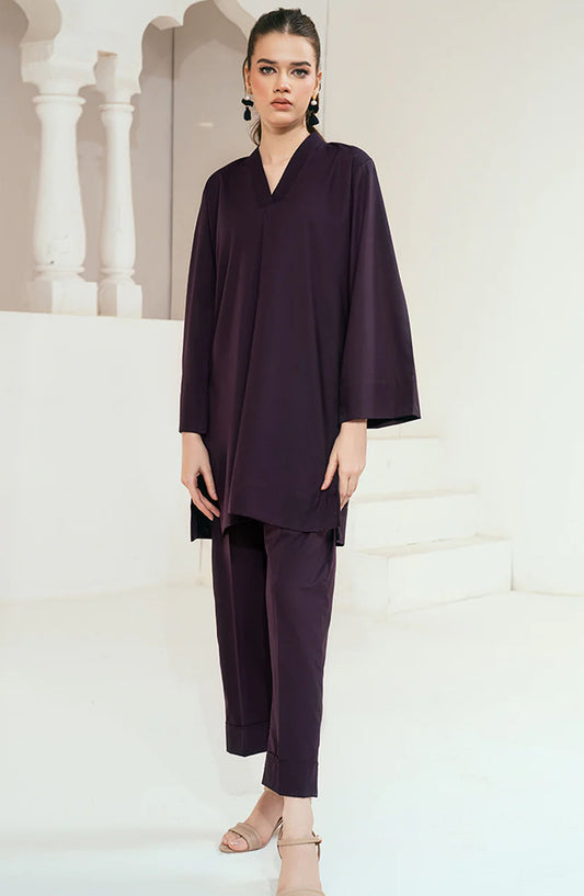 Solid Co-ords Collection By Rangeen - Indigo Co-Ord Set