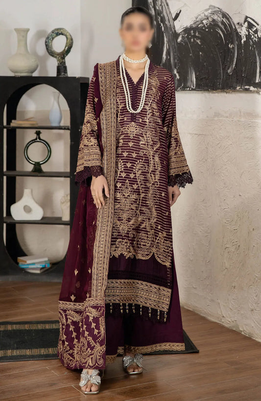 Johra Jahan Ara Embroidered Banarsi Jacquard Lawn Collection - JH 100