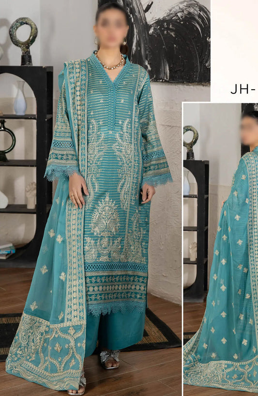 Johra Jahan Ara Embroidered Banarsi Jacquard Lawn Collection - JH 101