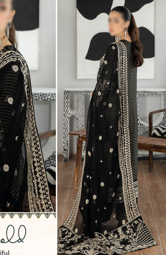 Johra Jahan Ara Embroidered Banarsi Jacquard Lawn Collection - JH 103