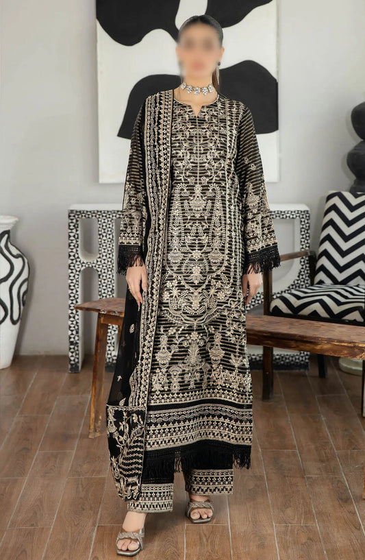 Johra Jahan Ara Embroidered Banarsi Jacquard Lawn Collection - JH 103