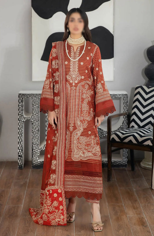 Johra Jahan Ara Embroidered Banarsi Jacquard Lawn Collection - JH 104