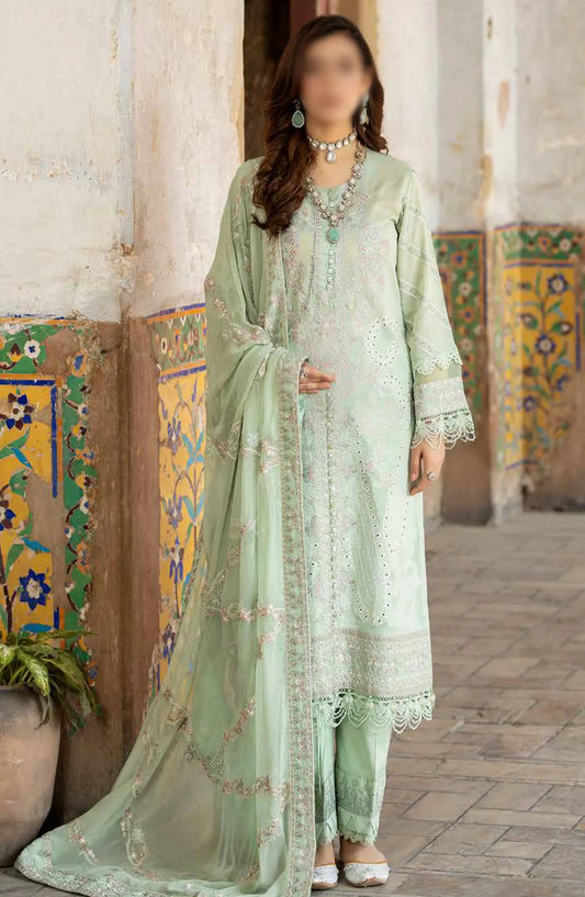 Johra Gold Embroidered Swiss Voile Collection 2024 - JH-141