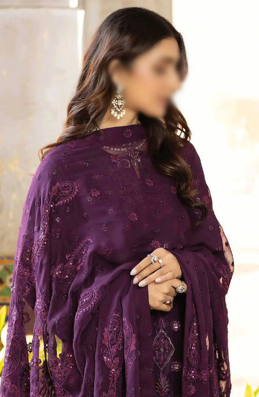 Johra Gold Embroidered Swiss Voile Collection 2024 - JH-142