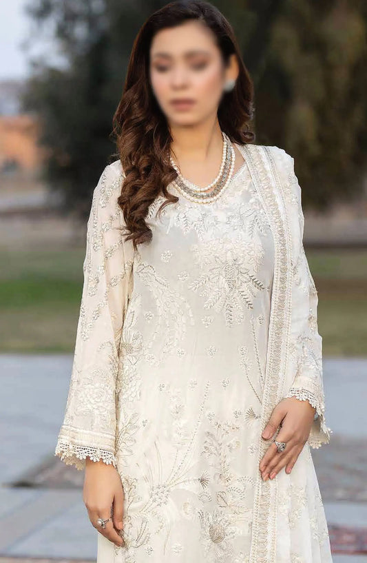 Johra Gold Embroidered Swiss Voile Collection 2024 - JH-144