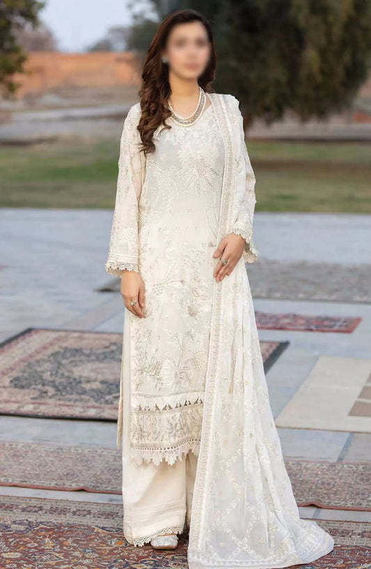 Johra Gold Embroidered Swiss Voile Collection 2024 - JH-144