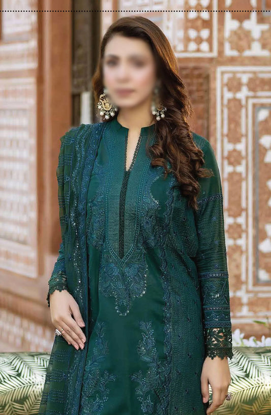 Johra Gold Embroidered Swiss Voile Collection 2024 - JH-145