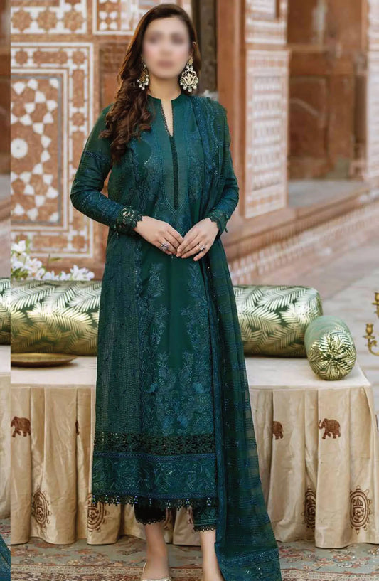 Johra Gold Embroidered Swiss Voile Collection 2024 - JH-145