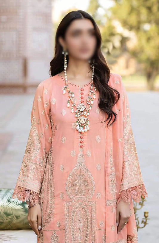 Johra Gold Embroidered Swiss Voile Collection 2024 - JH-146