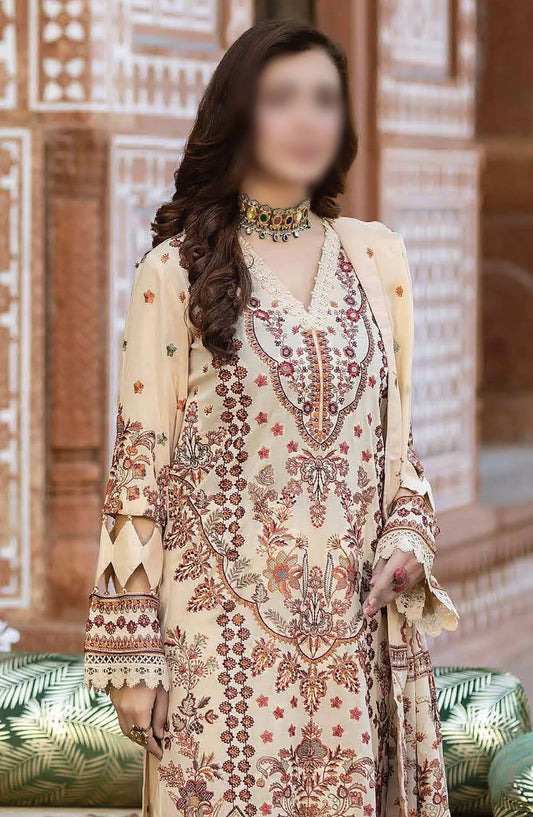 Johra Gold Embroidered Swiss Voile Collection 2024 - JH-149