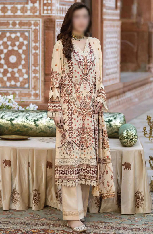 Johra Gold Embroidered Swiss Voile Collection 2024 - JH-149