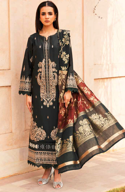 Afeefa by Johra Embroidered Lawn Unstitched 3 Piece Suit - JH-162 - JH25AFL - Green - Summer Collection