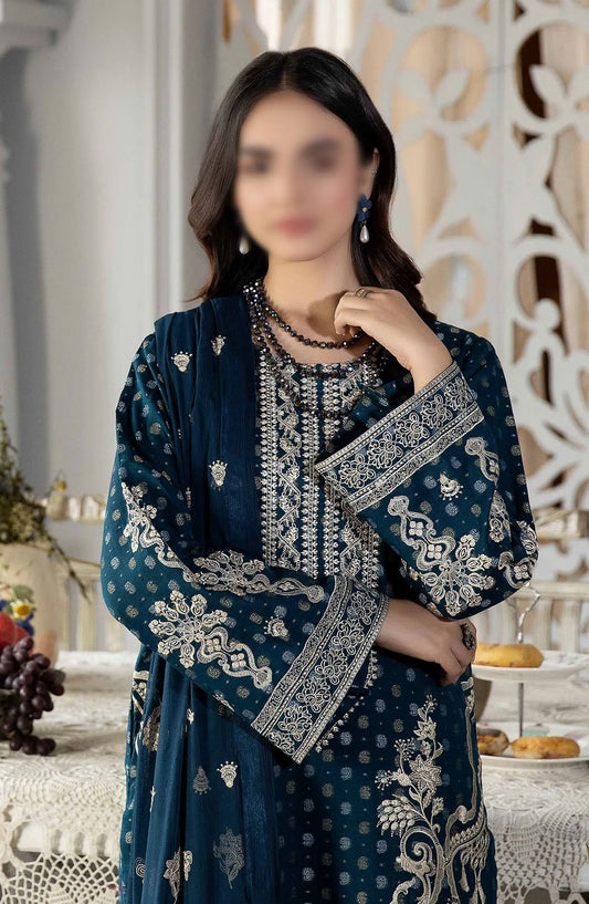 Johra Nasheman Embroidered Banarsi Jacquard Lawn Collection 2024 - JH 532
