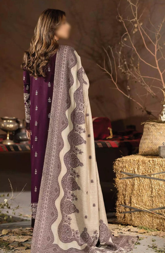 Johra Emerald Embroidered Winter Collection - JH 635