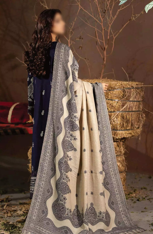 Johra Emerald Embroidered Winter Collection - JH 639