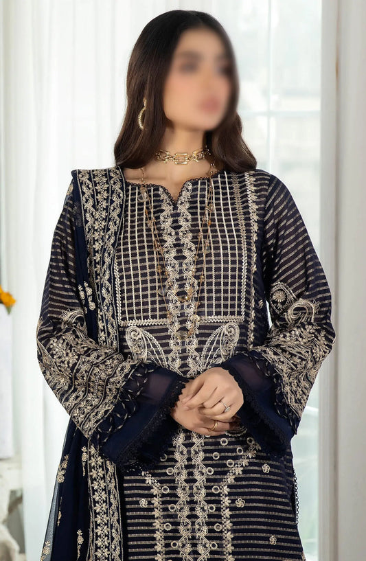 Johra Jahan Ara Embroidered Banarsi Jacquard Lawn Collection - JH 093