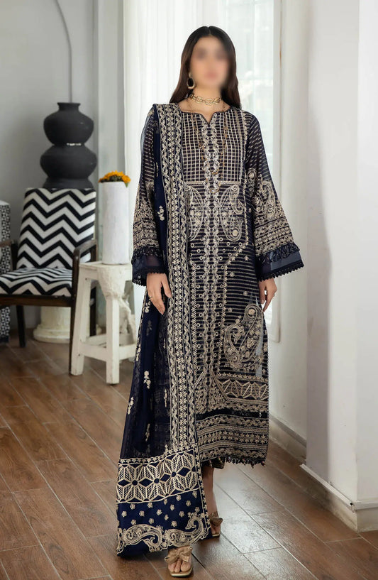 Johra Jahan Ara Embroidered Banarsi Jacquard Lawn Collection - JH 093