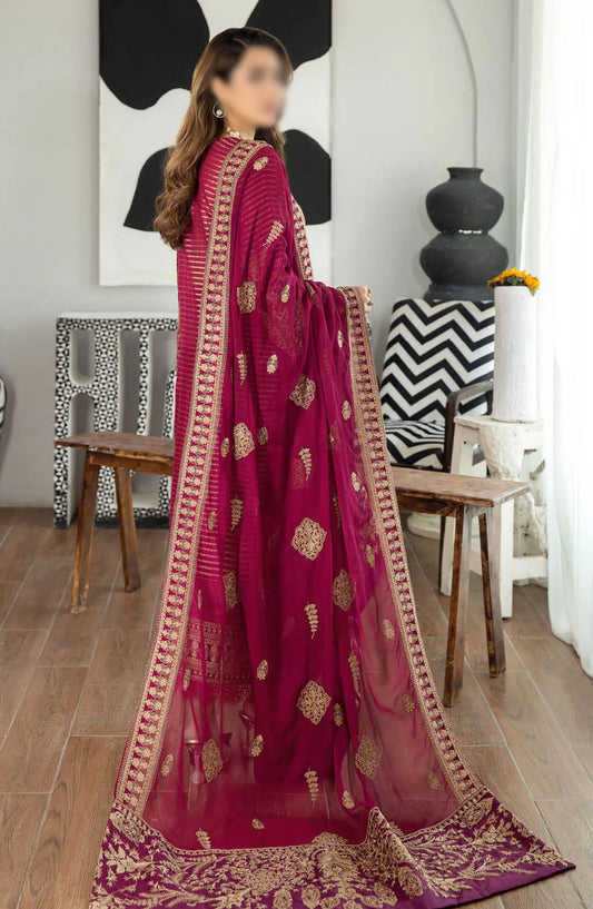 Johra Jahan Ara Embroidered Banarsi Jacquard Lawn Collection - JH 094
