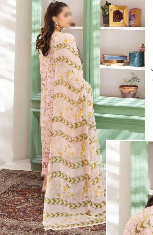 Johra Maneli Embroidered Printed Chikankari Lawn Collection 2024 - JH 959