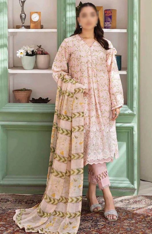 Johra Maneli Embroidered Printed Chikankari Lawn Collection 2024 - JH 959