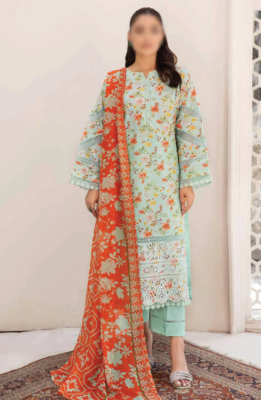 Johra Maneli Embroidered Printed Chikankari Lawn Collection 2024 - JH 961