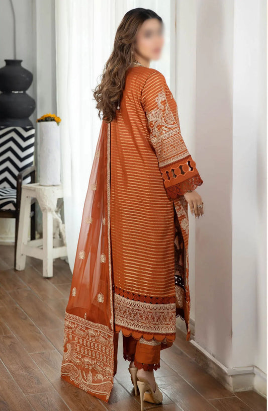 Johra Jahan Ara Embroidered Banarsi Jacquard Lawn Collection - JH 096